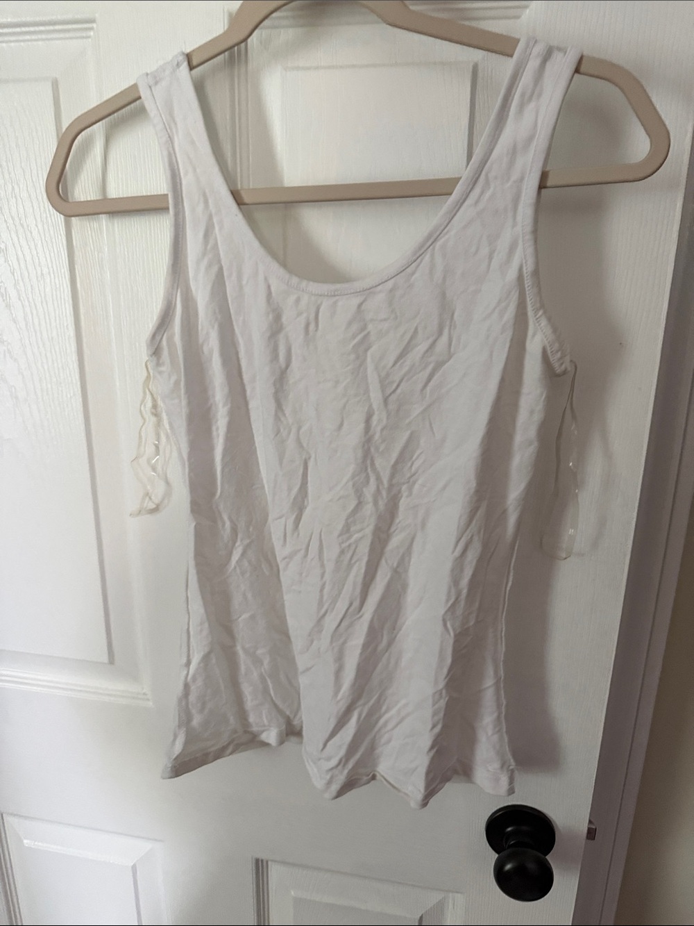 Bozzolo White Scoop Neck Tank Top